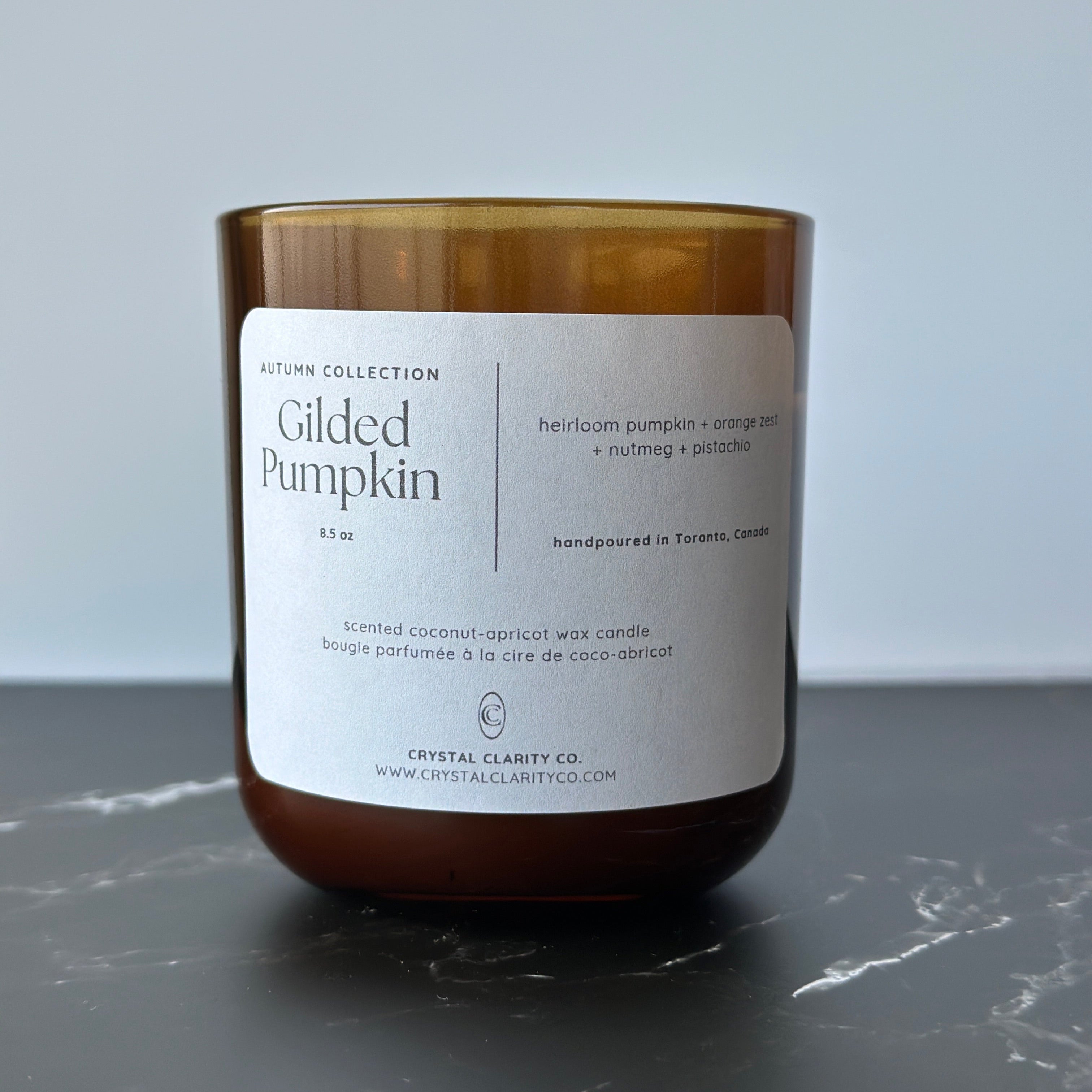 LIMITED EDITION: GILDED PUMPKIN WOODEN WICK CANDLE