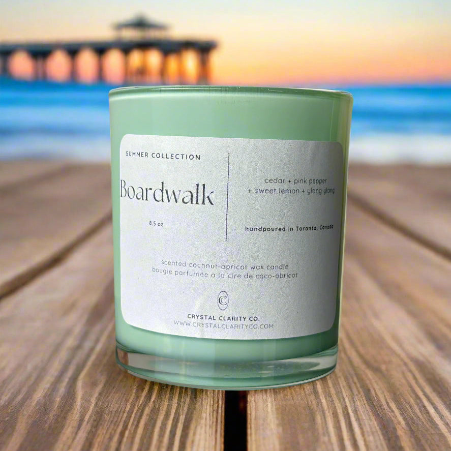 Boardwalk Luxury Scented Wooden Wick Candle