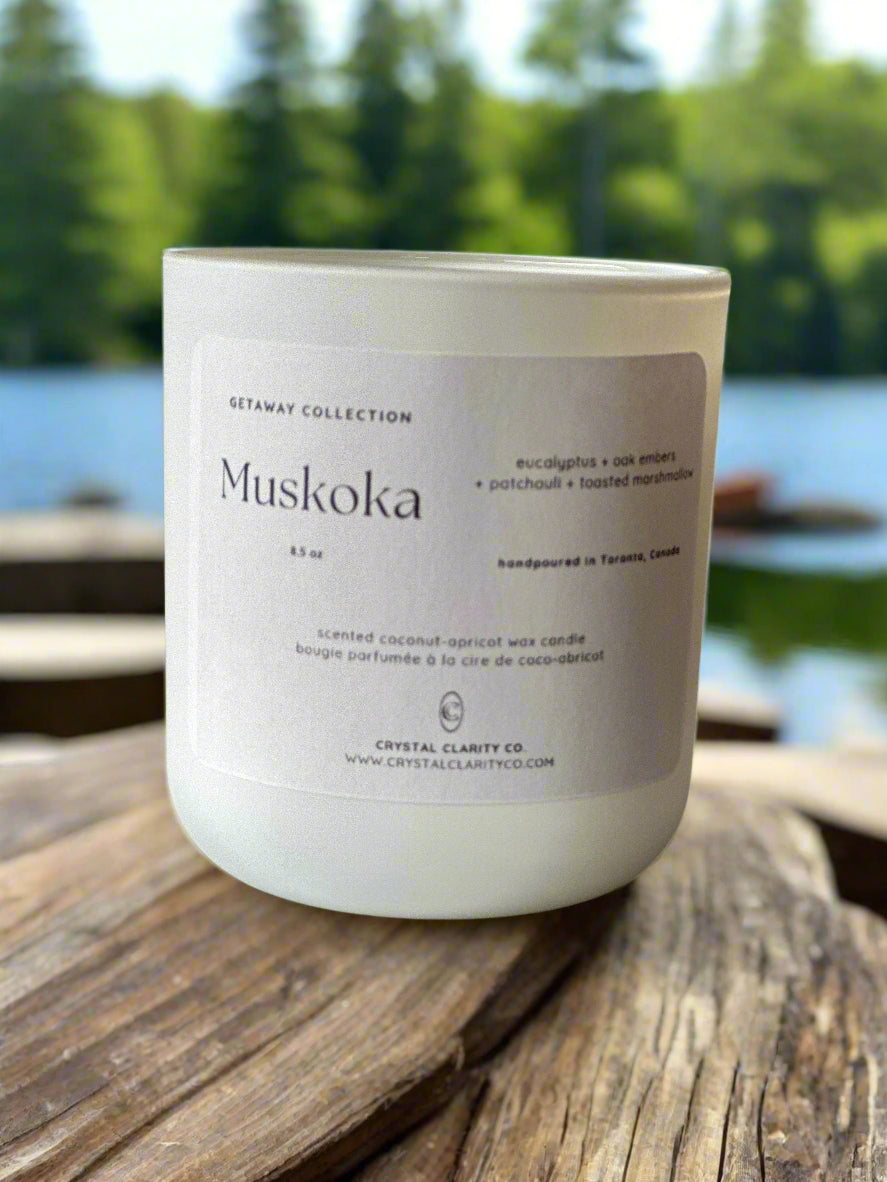 Muskoka Luxury Scented Wooden Wick Candle