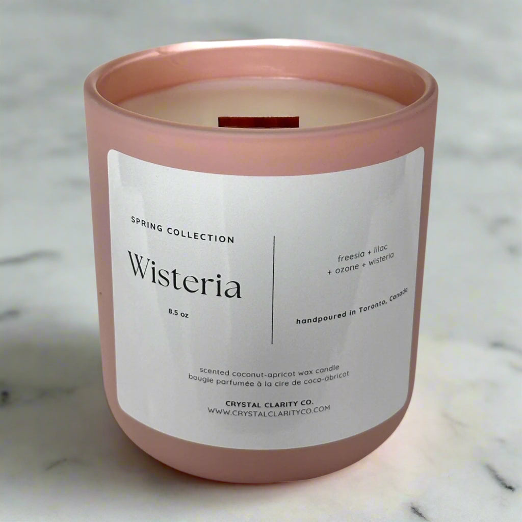 Wisteria Luxury Wooden Wick Candle