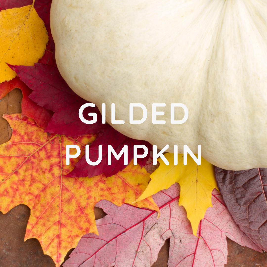 LIMITED EDITION: GILDED PUMPKIN WOODEN WICK CANDLE