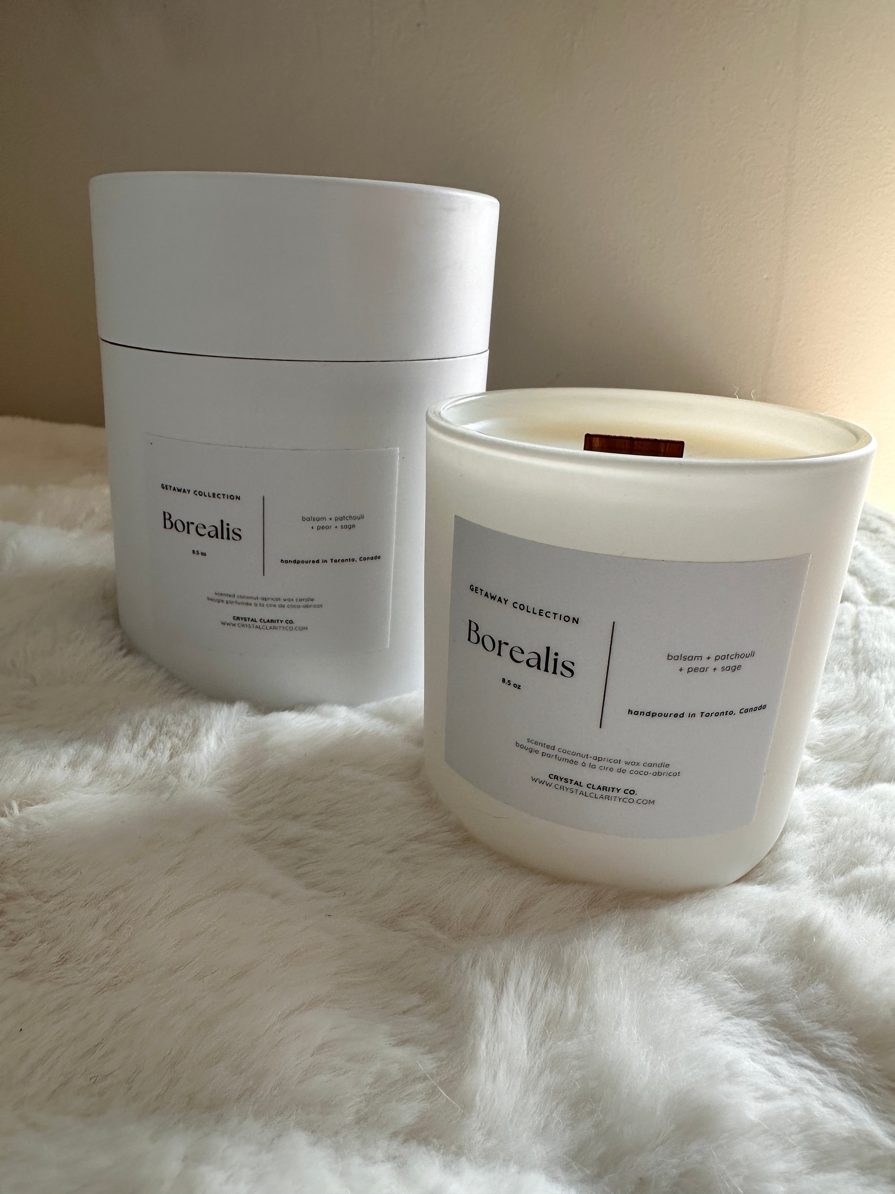 Borealis - Luxury Scented Wooden Wick Candle