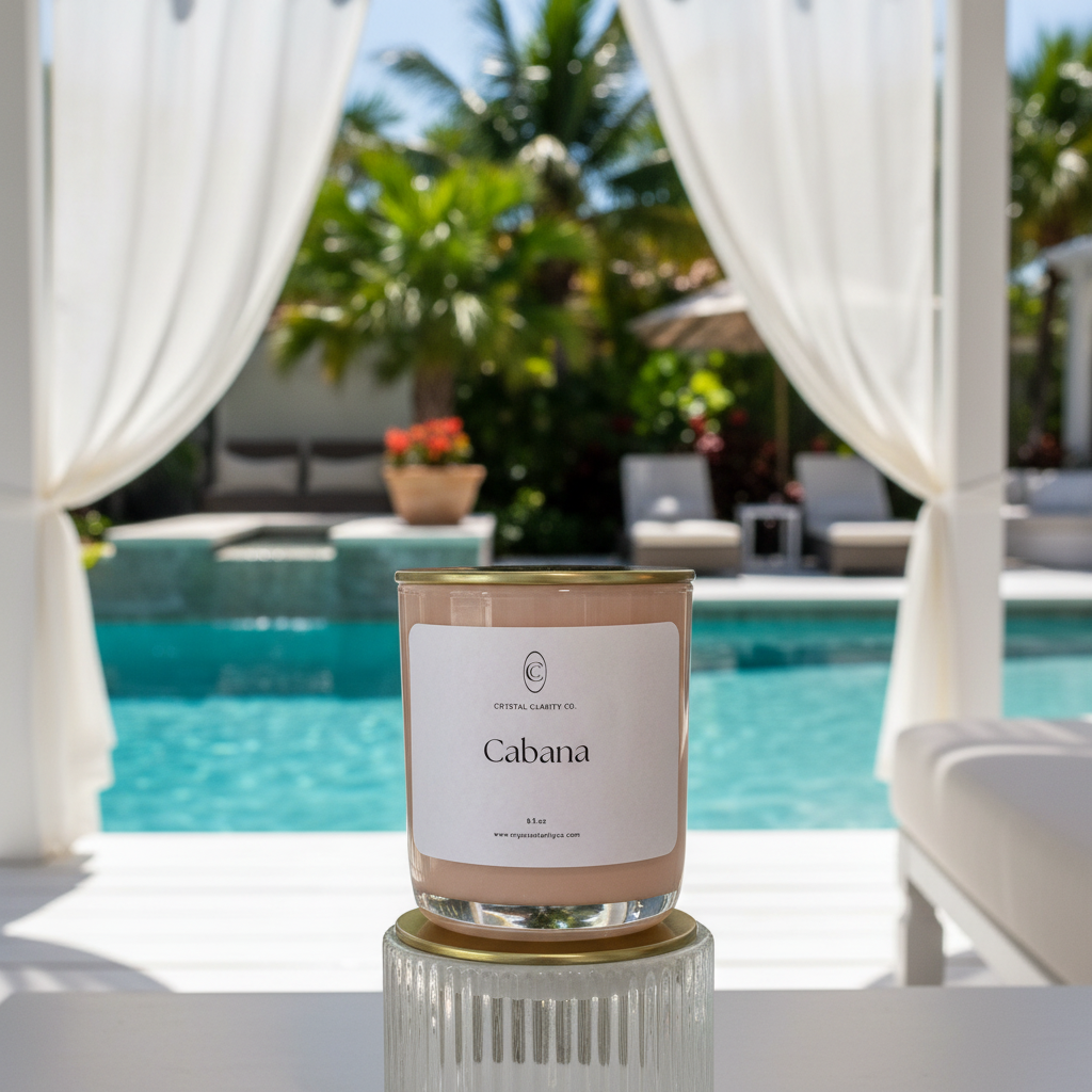 Cabana Luxury Wooden Wick Candle