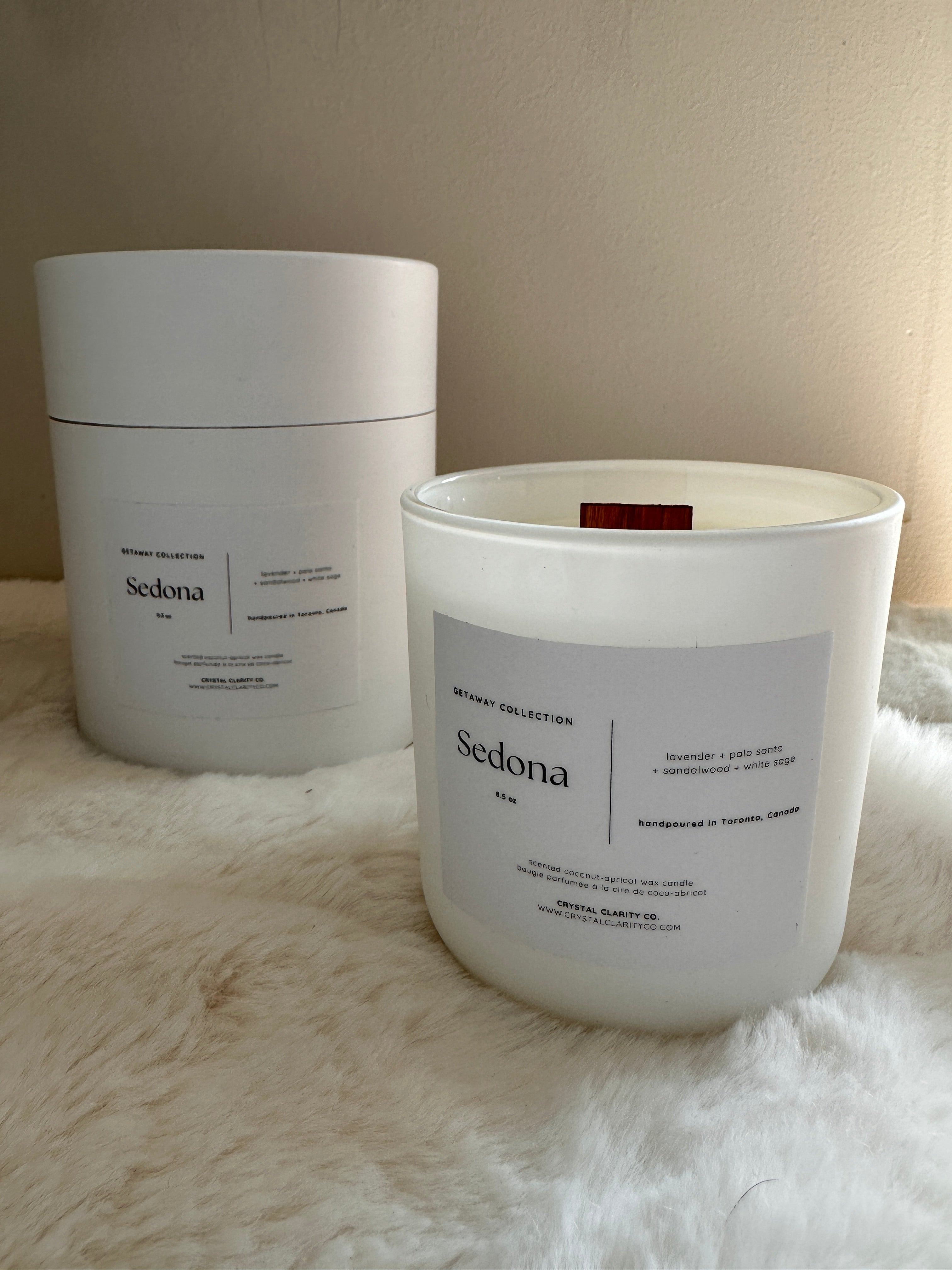 Sedona - Luxury Scented Wooden Wick Candle