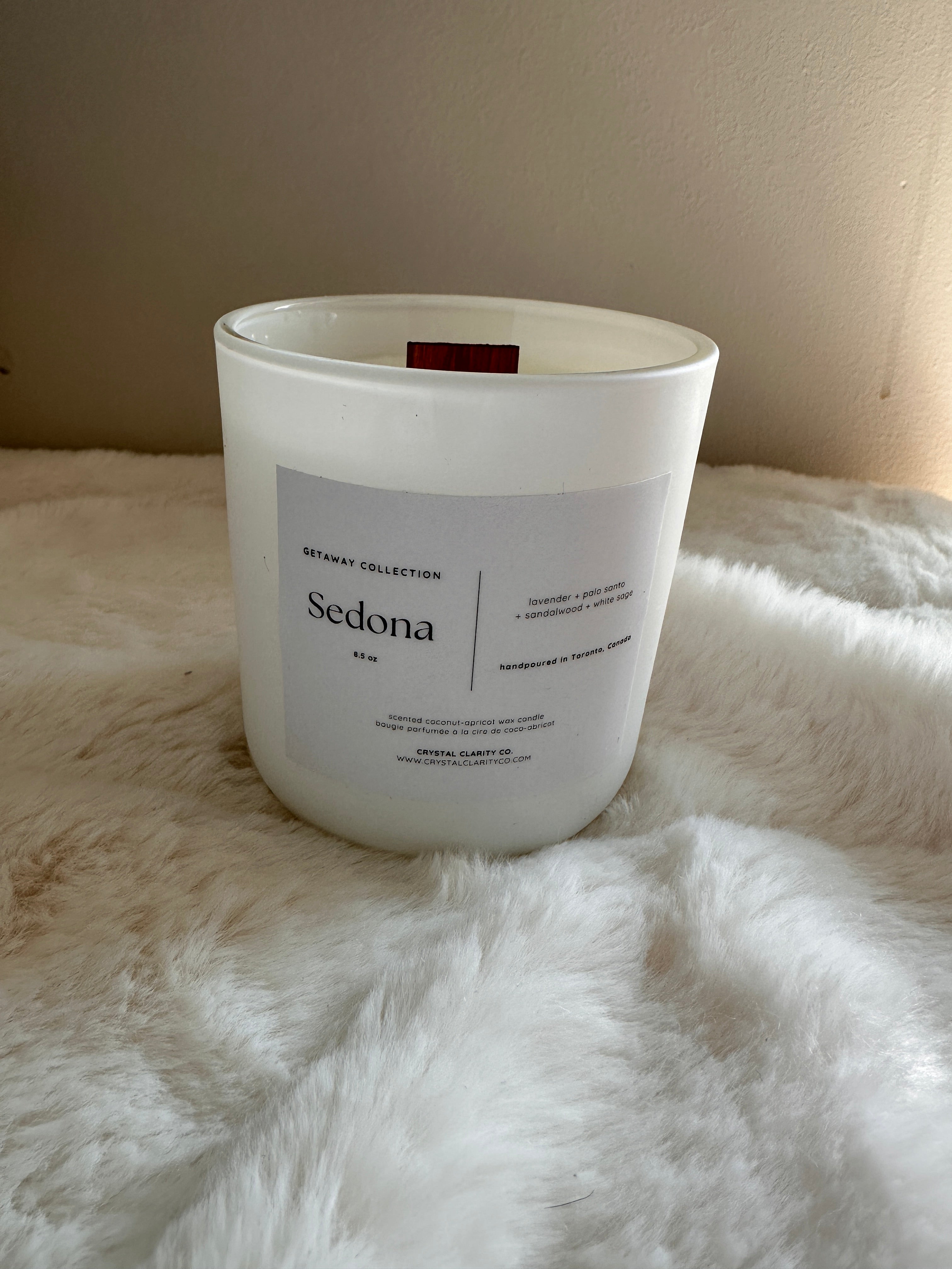 Sedona - Luxury Scented Wooden Wick Candle