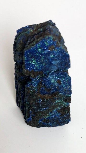 Rare Azurite and Malachite Druzy Tower